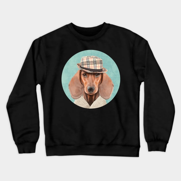 Mr Dachshund Dog Crewneck Sweatshirt by HillySeonard